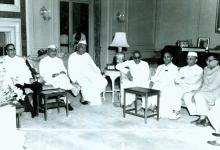 C. Rajagopalachari with Members of the Provisional Council, New Delhi