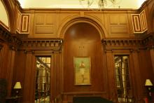 Portrait of Mahatma Gandhi in the Banquet Hall