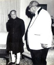President Shri Fakhruddin Ali Ahmed with King of Tonga, New Delhi