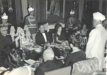 President Dr. Radhakrishnan delivering his speech at the State Banquet in honour of the King of Jordon