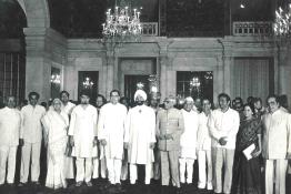 President Giani Zail Singh with Council of Ministers